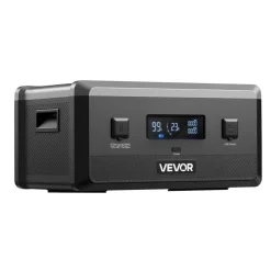VEVOR Extra Battery for Portable Power Station, 2160Wh LiFePO4 Extra Expansion Battery with 3 Output Ports for Home Use, Outdoor Camping, Road Trips, RVs, Emergencies