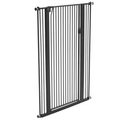 VEVOR Extra Tall Pet Gate for Cats, 29-41 in Adjustable Width, 56 in High Dog Gate, with Pressure Mount Kit and Wall Mount Kit, 1.3 in Narrow Bar Spacing, for Stairs, Doorways, and House, Black