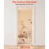 VEVOR Extra Tall Pet Gate for Cats, 28-34 in  Adjustable Width, 78.7 in High Dog Gate, with Pressure Mount Kit and Wall Mount Kit, 1.2 in Narrow Bar Spacing, for Stairs, Doorways, and House, White