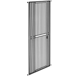VEVOR Extra Tall Pet Gate for Cats, 28-34 in Adjustable Width, 78.7 in High Dog Gate, with Pressure Mount Kit and Wall Mount Kit, 1.2 in Narrow Bar Spacing, for Stairs, Doorways, and House, Black