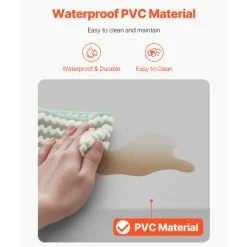VEVOR Fall Mat for Elderly, 1-inch Thickened Fall Prevention Pad with Beveled Edge, Anti-Slip Bedside Safety Floor Mat for Seniors, Handicaps, Patients (24 x 70 inch)