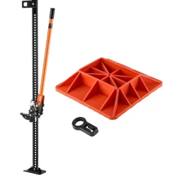 VEVOR Farm Jack with Base, 60" Utility High Lift Farm Jack, 3.18 Ton (7,000 lbs) Capacity Ratcheting Off Road Utility Jacks, Heavy-Duty Lift Jacks with 5.12"-54.33" Lifting Range for Tractor, Truck, SUV