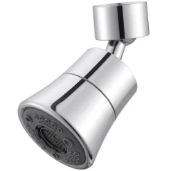 VEVOR Faucet Aerator, 360° Swivel Kitchen Sink Aerator, 5-Function 5-Flow Sink Sprayer Attachment, Bathroom Faucet Extender Head Replacement for 15/16 inch Female Thread with Adapter & 55/64 inch Male
