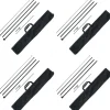VEVOR Feather Flag Pole Kit, 4 Packs Swooper Flag Pole 16.3 ft, Sign Flag Poles for Business Advertising Flags Outdoor, with Ground Stakes and A Carrying Bag (Flag Not Included)