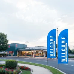 VEVOR Feather Flag Pole Kit, 2 Packs Swooper Flag Pole 12.7 ft, Sign Flag Poles for Business Advertising Flags Outdoor, with Ground Stakes and A Carrying Bag (Flag Not Included)