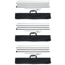 VEVOR Feather Flag Pole Kit, 3 Packs Swooper Flag Pole 16.3 ft, Sign Flag Poles for Business Advertising Flags Outdoor, with Ground Stakes and A Carrying Bag (Flag Not Included)