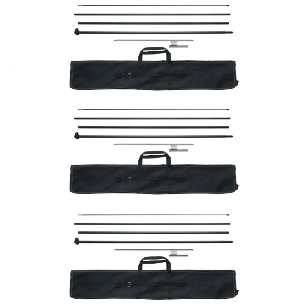 VEVOR Feather Flag Pole Kit, 3 Packs Swooper Flag Pole 16.3 ft, Sign Flag Poles for Business Advertising Flags Outdoor, with Ground Stakes and A Carrying Bag (Flag Not Included)