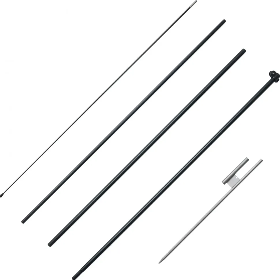 VEVOR Feather Flag Pole Kit, Swooper Flag Pole Set 16.3 ft, Sign Flag Poles for Business Advertising Flags Outdoor, with A Ground Stake and Carrying Bag (Flag Not Included)