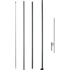 VEVOR Feather Flag Pole Kit, Swooper Flag Pole Set 16.3 ft, Sign Flag Poles for Business Advertising Flags Outdoor, with A Ground Stake and Carrying Bag (Flag Not Included)