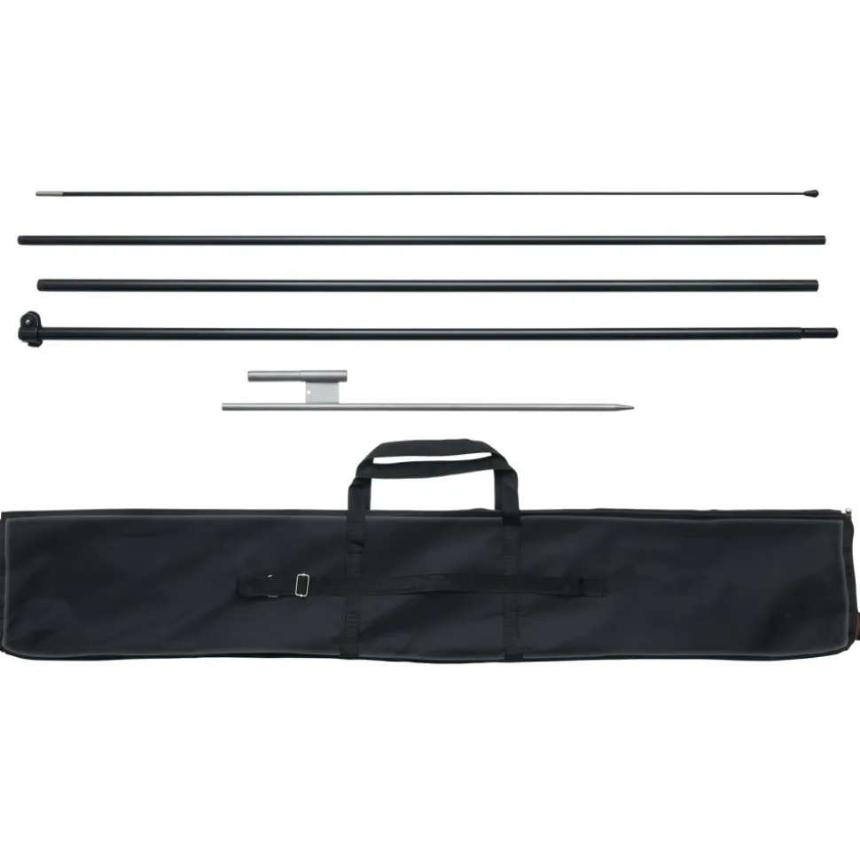 VEVOR Feather Flag Pole Kit, Swooper Flag Pole Set 16.3 ft, Sign Flag Poles for Business Advertising Flags Outdoor, with A Ground Stake and Carrying Bag (Flag Not Included)