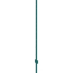 VEVOR 5 Feet Fence Post, 10 Pack U-Channel Heavy Duty Metal Fence Posts, Sturdy Steel Fence Stakes for Garden Yard, Lawn, Farms and Outdoor Wire Fencing, Green