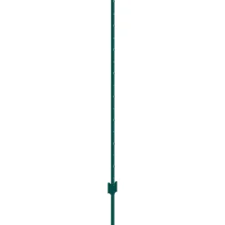 VEVOR 5 Feet Fence Post, 10 Pack U-Channel Heavy Duty Metal Fence Posts, Sturdy Steel Fence Stakes for Garden Yard, Lawn, Farms and Outdoor Wire Fencing, Green