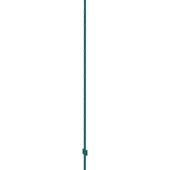 VEVOR 7 Feet Fence Post, 10 Pack U-Channel Heavy Duty Metal Fence Posts, Sturdy Steel Fence Stakes for Garden Yard, Lawn, Farms and Outdoor Wire Fencing, Green