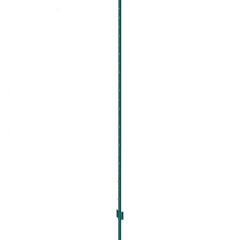 VEVOR 7 Feet Fence Post, 10 Pack U-Channel Heavy Duty Metal Fence Posts, Sturdy Steel Fence Stakes for Garden Yard, Lawn, Farms and Outdoor Wire Fencing, Green
