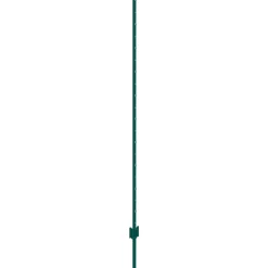 VEVOR 6 Feet Fence Post, 10 Pack U-Channel Heavy Duty Metal Fence Posts, Sturdy Steel Fence Stakes for Garden Yard, Lawn, Farms and Outdoor Wire Fencing, Green