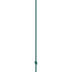 VEVOR 6 Feet Fence Post, 10 Pack U-Channel Heavy Duty Metal Fence Posts, Sturdy Steel Fence Stakes for Garden Yard, Lawn, Farms and Outdoor Wire Fencing, Green