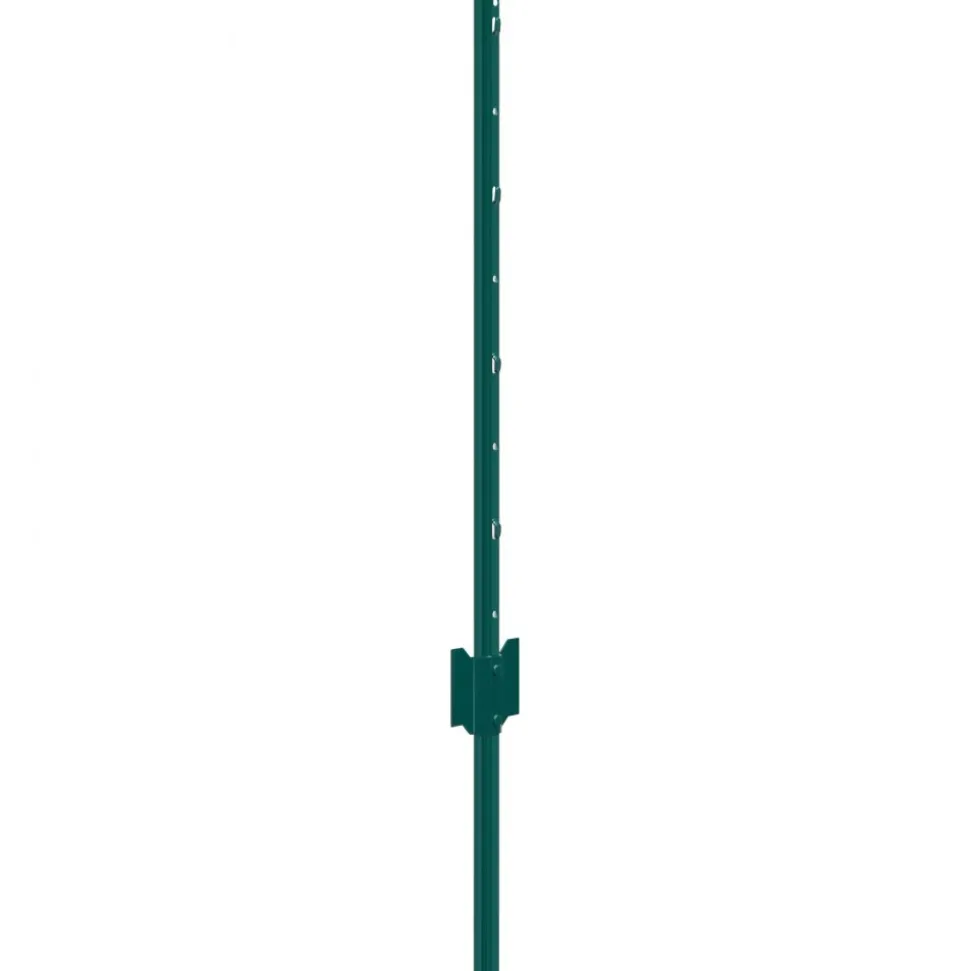 VEVOR 3 Feet Fence Post, 10 Pack U-Channel Heavy Duty Metal Fence Posts, Sturdy Steel Fence Stakes for Garden Yard, Lawn, Farms and Outdoor Wire Fencing, Green