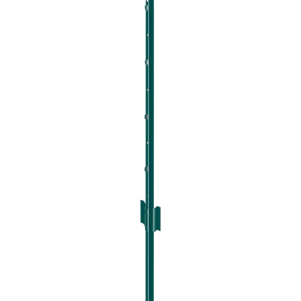 VEVOR 3 Feet Fence Post, 10 Pack U-Channel Heavy Duty Metal Fence Posts, Sturdy Steel Fence Stakes for Garden Yard, Lawn, Farms and Outdoor Wire Fencing, Green