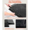 VEVOR Female Garage Floors Transition Edge Kit, 15 PCS Sturdy PP Interlocking Modular Garage Floor Edging Slip-resistant, Easy Assembly Compatible Only With VEVOR Upgraded 6-Lock Garage Mats, Black