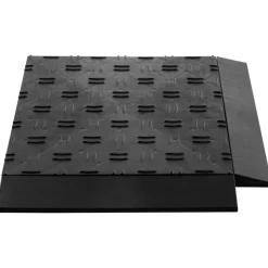 VEVOR Female Garage Floors Transition Edge Kit, 15 PCS Sturdy PP Interlocking Modular Garage Floor Edging Slip-resistant, Easy Assembly Compatible Only With VEVOR Upgraded 6-Lock Garage Mats, Black