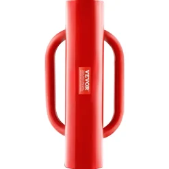 VEVOR Fence Post Driver with Handles, 2.7 in Inner Diameter T Post Pole Pounder, 14LB Heavy Duty Carbon Steel Hand Post Rammer, Farm Fencing Hole Digger for U Channel, Sign Pole, Wooden Post, Red