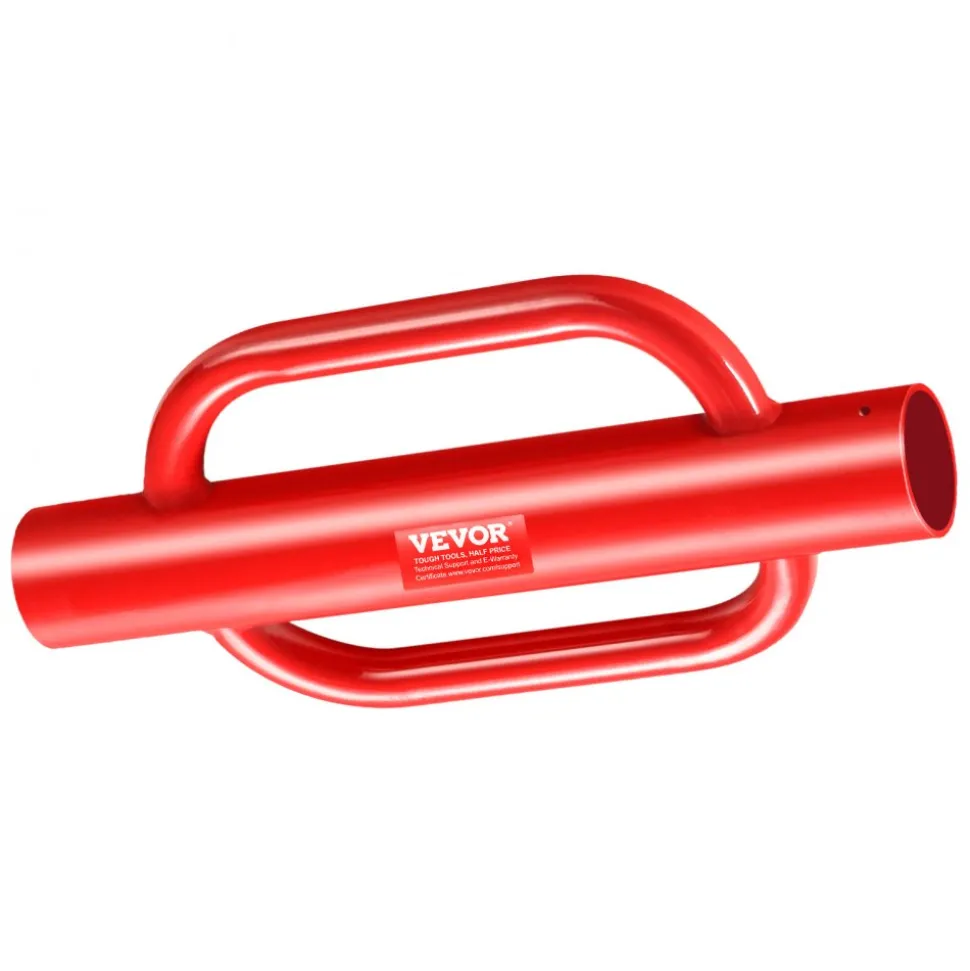 VEVOR Fence Post Driver with Handles, 4.11 in Inner Diameter T Post Pole Pounder, 22LB Heavy Duty Carbon Steel Hand Post Rammer, Farm Fencing Hole Digger for U Channel, Sign Pole, Wooden Post, Red