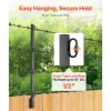 VEVOR Fence Post Extender, 12 Packs 32.1 in Barbed Wire Arm, Sturdy Steel Fence Height Extender, Flat or Surface Mounted  Barbed Wire Extension Arms, Protect Privacy and Prevent Pets Jumping Off