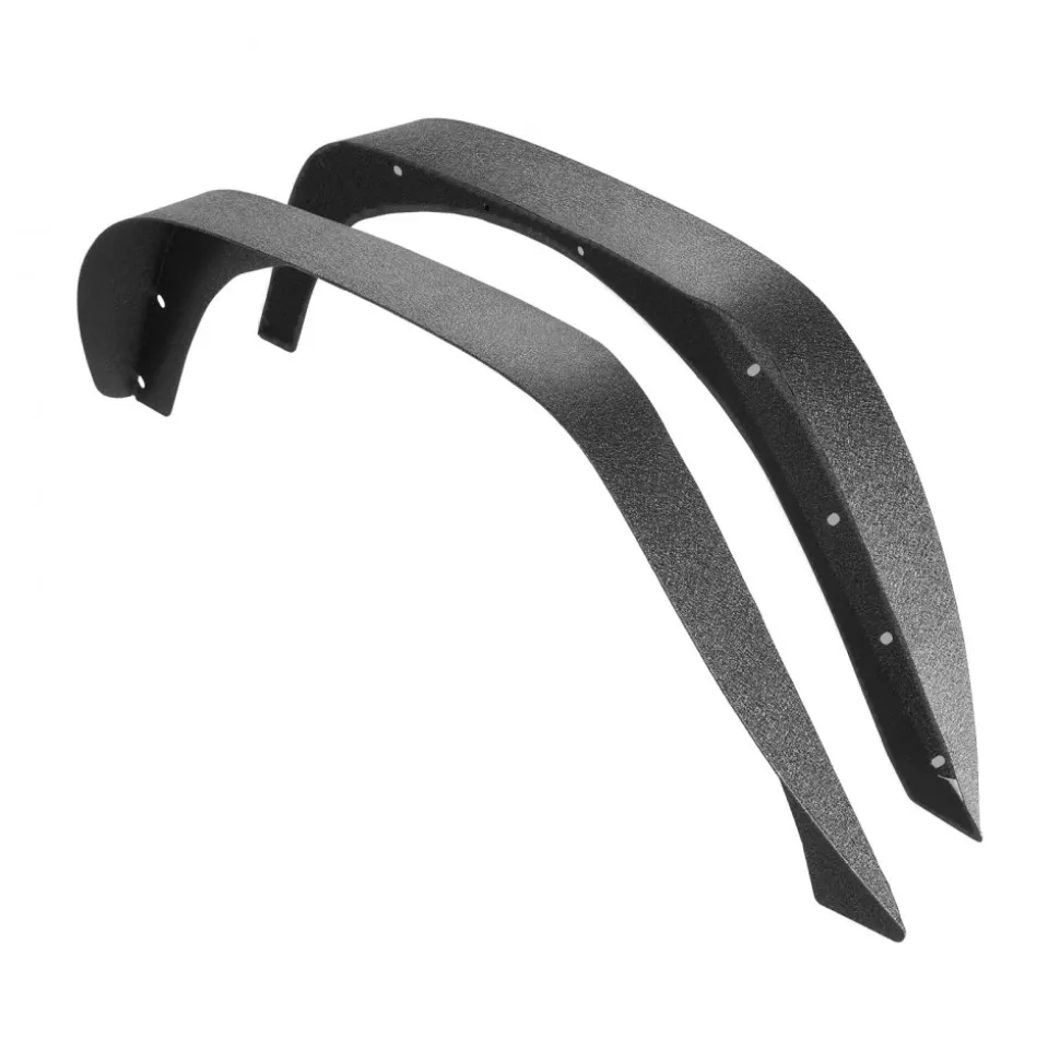 VEVOR Fender Flare, Front & Rear Fender Flares Compatible with 2007-2018 Jeeps JK/JKU 2/4 Doors, Fine-Textured Black Paintable Off-Road Steel Liner Set, Fenders for Jeep JK, Rust-Resistant Coating