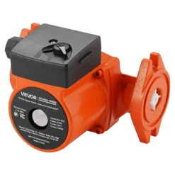 VEVOR F-15-58FC Cast Iron Circulator Pump, 17 GPM, AC 120V 20 ft Hot Water Recirculating Circulation Pump, 1-Inch Flange Connection, 3-Speed Adjustment, Quiet Operation, for Home Water Heating System