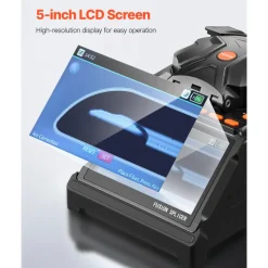 VEVOR Fiber Fusion Splicer 6 Motors, Core & Clad Alignment Fibers Optic Splicer with 6s Fast Splicing and 13s Heating, 5