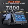 VEVOR Fiber Fusion Splicer 6-Motor, Core Alignment Fiber Optic Splicer 6s Splicing & 13s Heating, Fiber Splicer Machine with 5" LCD Screen, 3 in 1 Fiber Holder, 7800mAh Battery for SM MM DS NZDS Fiber
