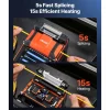 VEVOR Fiber Fusion Splicer 6 Motors, Core Alignment Fiber Optic Splicer 6s Splicing & 13s Heating, Fiber Splicer Machine with 5" Touch Screen, 3 in 1 Fiber Holder, 7800mAh Battery for SM MM DS NZDS