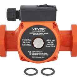 VEVOR 007-F5-7IFC Hot Water Recirculating Pump, 110V, 70W 23 GPM Hot Water Circulation Pump, 1
