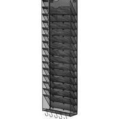 VEVOR File Wall Rack, One-Piece 16 Pockets Mesh Wall File Holder, Wall Mounted Magazine Mail Paper & Document Storage Folder, Metal Wall File Organizer with Nametag Label, for Office Home & School