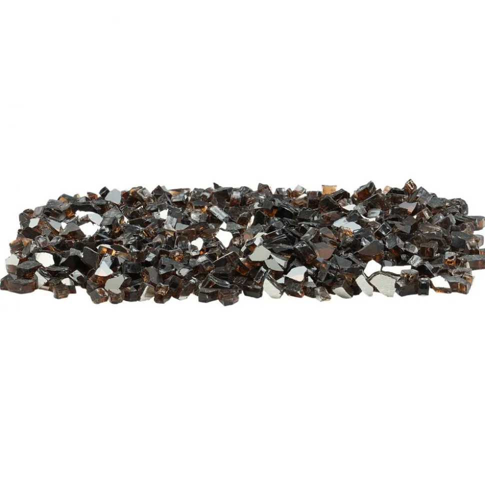 VEVOR Fire Glass, 10 LBS / 4.5 KG High-Temperature Resistant Fireplace Rocks, 1/2-Inch / 12.7 mm Reflective & Smokeless Firepit Glass Rock, High Luster Stone Landscaping for Fire Pit Table, Copper