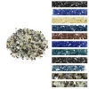 VEVOR Fire Glass, 10LBS / 4.5KG High-Temperature Resistant Fireplace Rocks, 3/4-Inch / 19.05 mm Reflective & Smokeless Firepit Glass Beads, High Luster Stone Landscaping for Fire Pit Table, Rich Amber