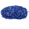 VEVOR Fire Glass, 35LBS / 15.88KG High-Temperature Resistant Fireplace Rocks, 1/2-Inch / 12.7mm Reflective & Smokeless Firepit Glass Rock, High Luster Stone Landscaping for Fire Pit Table, Cobalt Blue