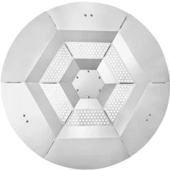 VEVOR Fire Pit Heat Deflector for Solo Stove Yukon, 27 inch Bonfire Round for Wood Burning Fire Pit, 304 Stainless Steel Heat Diffuser, Detachable Burner Cover Camping Accessories