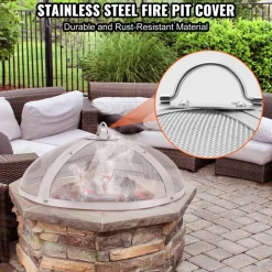 VEVOR Fire Pit Spark Screen Round 20