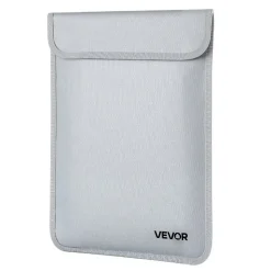 VEVOR Fireproof Document Bag, 2192 ℉ Heat Insulated Fireproof & Waterproof Bag with Smooth Zipper, Portable File Storage Organizer Home Office Travel Use, for Passports, Important Documents, Files