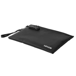 VEVOR Fireproof Document Bag, 1832 ℉ Heat Insulated Fireproof & Waterproof Bag, Portable Multi-Layer File Storage Security Organizer Home Office Travel Use, for Passports, Important Documents, Files