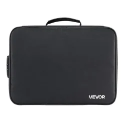 VEVOR Fireproof Document Box, 1832 ℉ Heat Insulated Fireproof & Waterproof Box with Lock, Portable Multi-Layer Home Office Travel File Storage Organizer, for Passports, Important Documents, Files