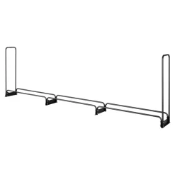 VEVOR Firewood Rack with Waterproof Cover, 150 x 14 x 46 in Outdoor Firewood Holder, 660lb Weight Capacity, 1/2 Cord Log Holder, Half-Covered, Powder-coated Wood Storage Rack for Fireplace Deck