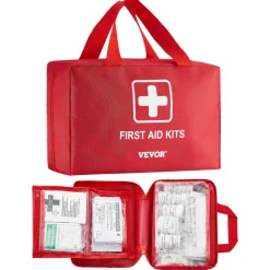 VEVOR First Aid Kit, 500 Pieces, 600D Nylon Large Survival First Aid Bag, Emergency Medical Supplies, for Home, Car, Office, Travel, Camping, Truck, Hiking, Sports, Vehicle and Outdoor Emergencies