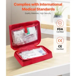 VEVOR First Aid Kit, 420 Pieces, 600D Nylon Large Survival First Aid Bag, Emergency Medical Supplies, for Home, Car, Office, Travel, Camping, Truck, Hiking, Sports, Vehicle and Outdoor Emergencies