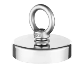 VEVOR Fishing Magnet, 700 LBS/318 Kg Pulling Force Super Strong Neodymium Fishing Magnet, Rare Earth Magnet with Handle Diameter 2.36 in/60 mm for Retrieving in River, Magnetic Fishing, Heavy Hanging