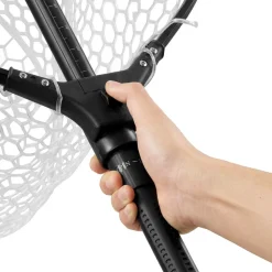 VEVOR Fishing Net, Foldable Landing Nets with Telescopic Handle, Portable Lightweight and Stronger 6063 Aluminum Fish Gear, Soft Silicone Fish-Friendly Mesh, for Kayak, Boat, Bank, Pond, Gifts for Men