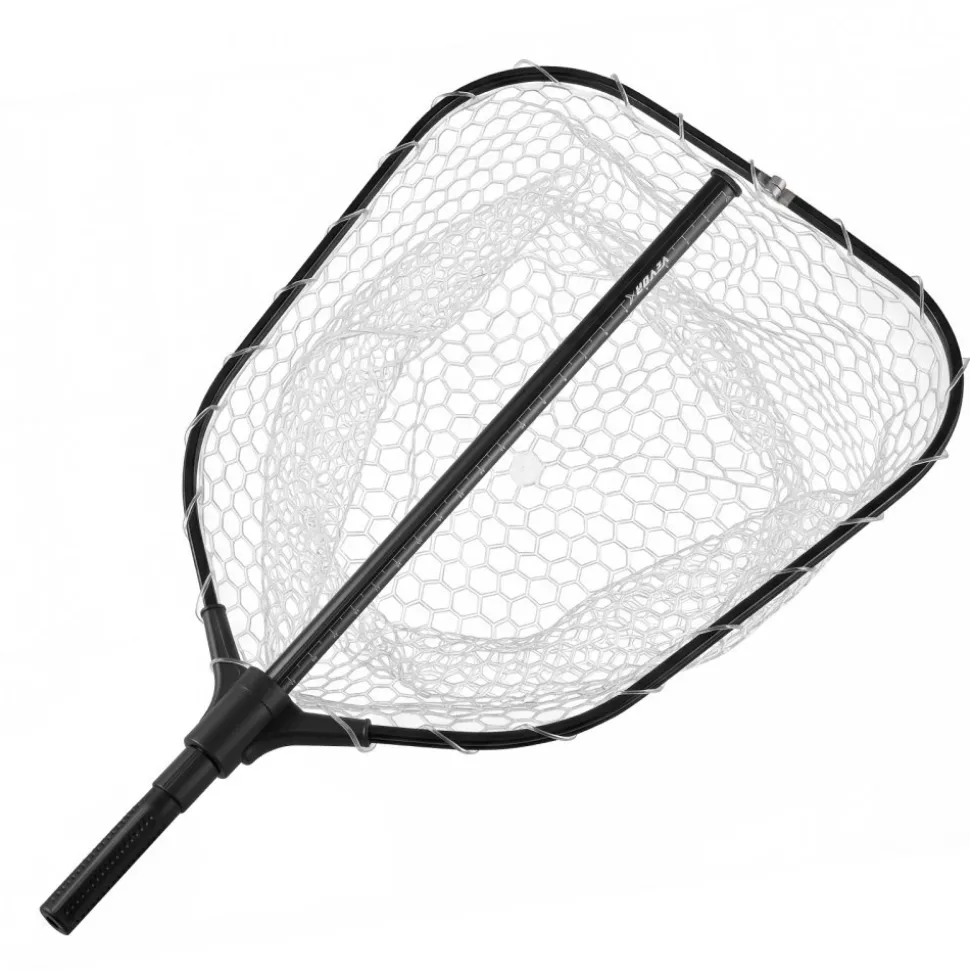 VEVOR Fishing Net, Foldable Landing Nets with Telescopic Handle, Portable Lightweight and Stronger 6063 Aluminum Fish Gear, Soft Silicone Fish-Friendly Mesh, for Kayak, Boat, Bank, Pond, Gifts for Men