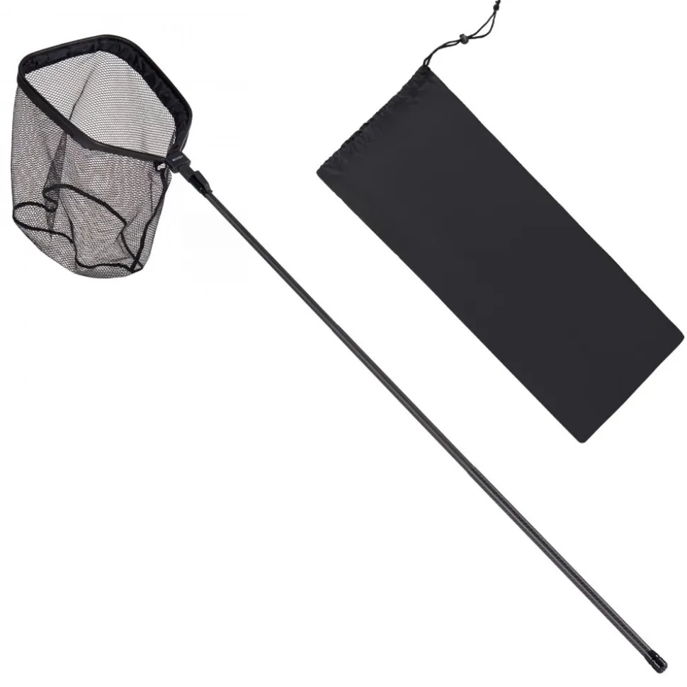 VEVOR Fishing Net, Foldable Landing Nets with Telescopic Handle, Portable Lightweight Carbon Fiber Long Fish Gear, Nylon Covered PVC, Durable and Fish-friendly, for Kayak Boat Bank Pond, Gifts for Men