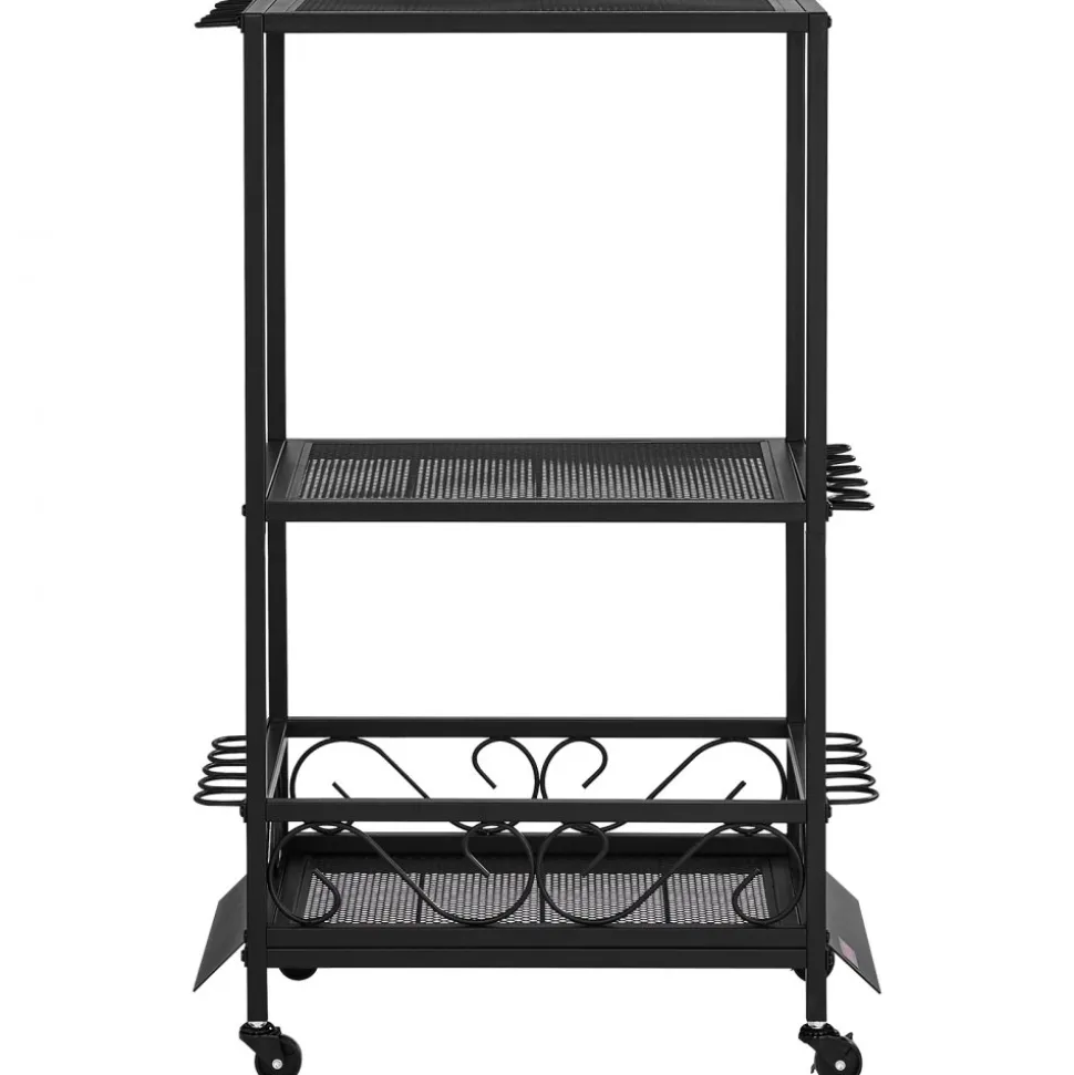 VEVOR Fishing Rod Holder for 10-Rods, Mobile Fishing Pole Rack Cart with Wheels, Fish Gear Equipment Organizer for Garage Home Indoor Use, for Tackle Box Reel Accessories Storage, Gifts for Men